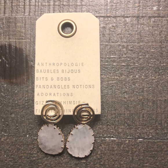 Anthropologie Jewelry - Brand new 14k gold plated earrings from Anthropologie.